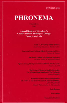 Phronema Volume 13, 1998